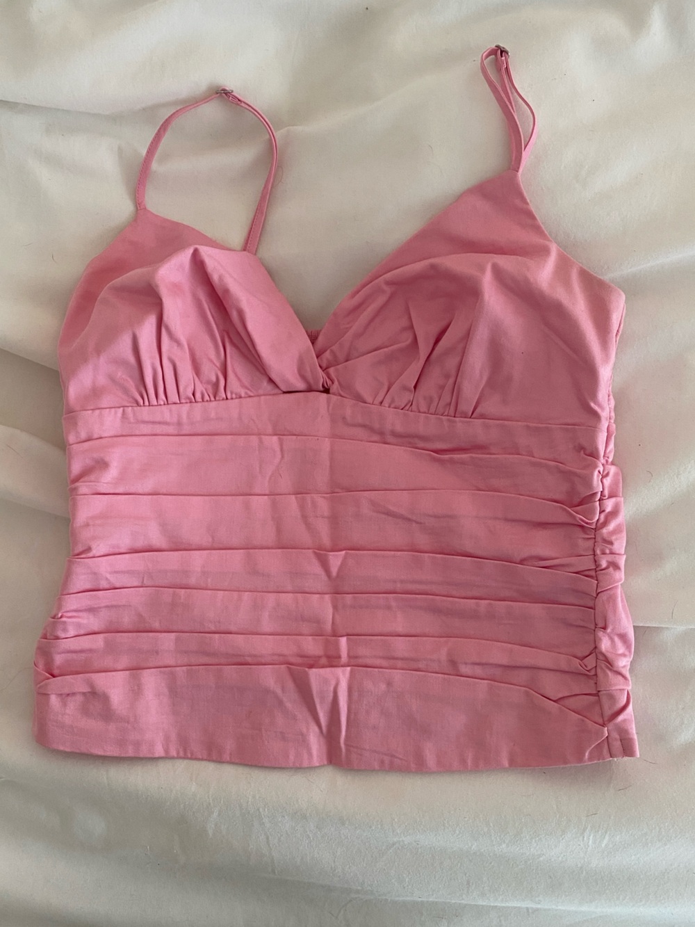 Dynamite pink cotton tank top
